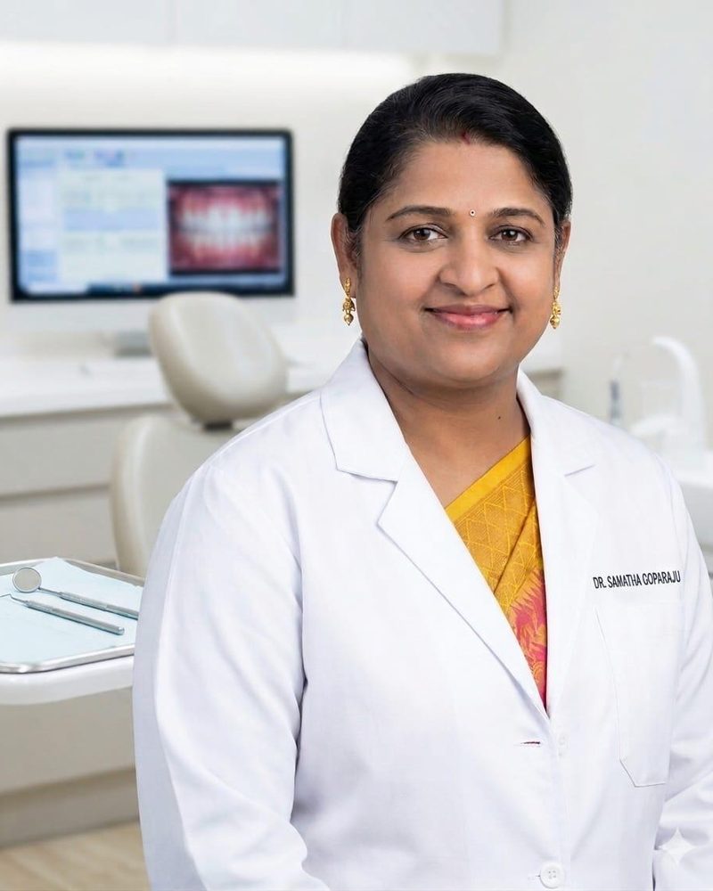 Dr. Samatha Goparaju, BDS, cosmetic and family dentist at Care32